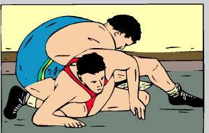The short-sit-out is an escape move that allows the wrestler on the bottom to get his/her legs into a sitting position.