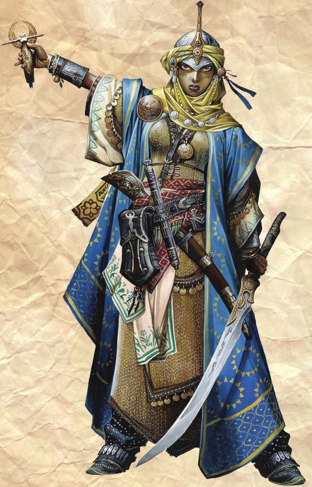 Cleric (Level 1) KYRA HUMAN CLERIC OF SARENRAE 1 Medium humanoid (human) NG Init +0; Senses Perception +3 AC 16, touch 12, flat-footed 16 (+4 armor, +2 deflection) hp 13 (1d8+5) Fort +3, Ref +0, Will