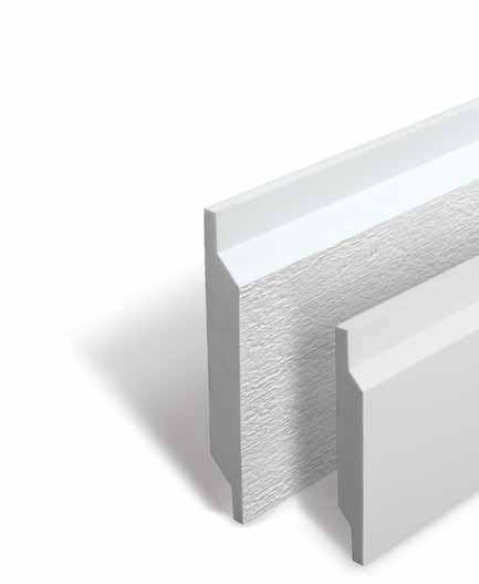 Fiber Cement Skirtboard A Great Start, a Quality Finish For homes with fiber cement siding, Restoration Millwork cellular PVC Skirtboard helps building professionals improve installation time and
