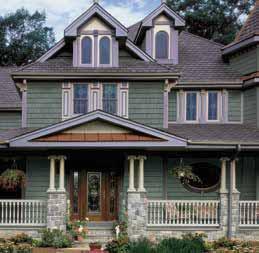 Color Coordinate, contrast or complement ent with CertainTeed exterior siding colors.