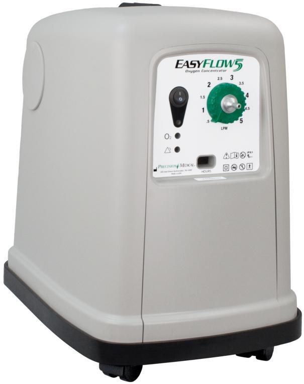 Test Requirements for PM4351 Stationary Oxygen Concentrator 1. Ensure Device Power Switch is in off position O. 2. Plug Device into a 120 VAC source. 3. Turn Dial Flowmeter on Device to Setting 5. 4.