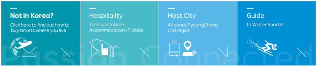 Ticketing Diplomatic Missions wishing to purchase tickets have to - Apply online Ticketing Website: https://tickets.pyeongchang2018.