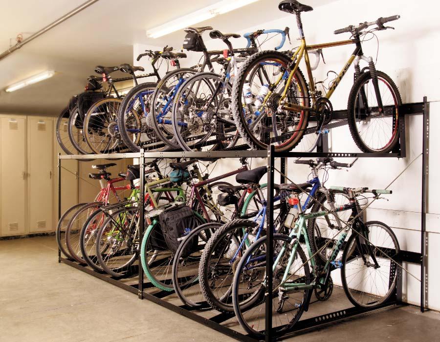 Indoor Storage Solutions With increasing developments in our urban spaces and rising costs of driving, bicycle transportation is rapidly becoming an attractive mode of travel to avoid messy traffic