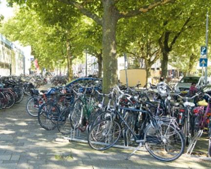But what about the problem of bicycle parking at busy places such as railway stations, schools, hospitals, city-centre shops and businesses?
