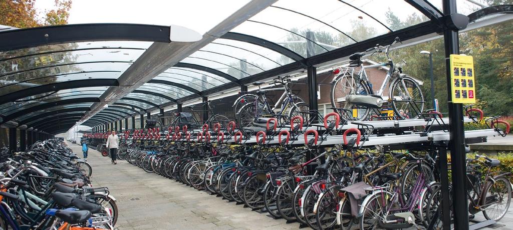 SOLUTION two-tier bicycle parking system our solution: Easylift+, high quality and user-friendly VelopA has developed the Easylift+, a very user-friendly two-tier bicycle parking system.