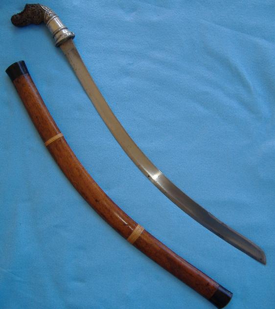Two swords with Persian made wootz blades.