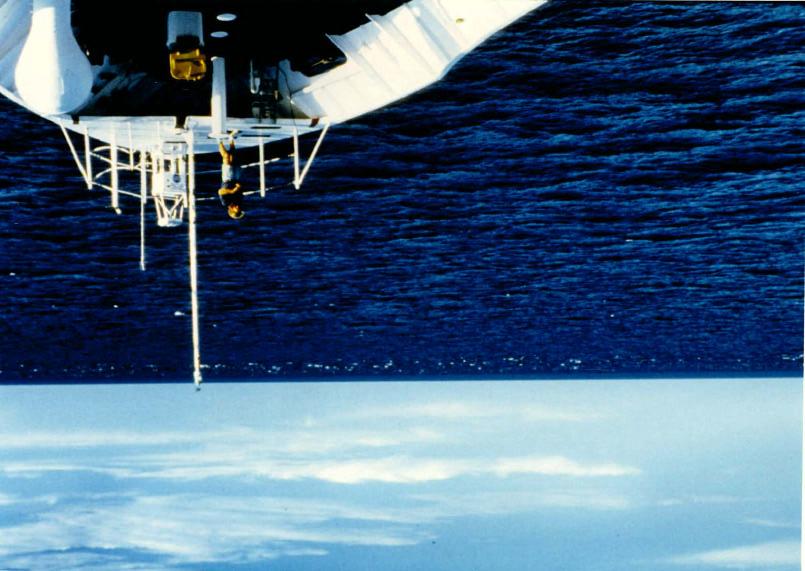 Figure 4: Photograph of the surface of the Sulu Sea surface taken as a soliton approaches the NOAA research vessel Oceanographer.