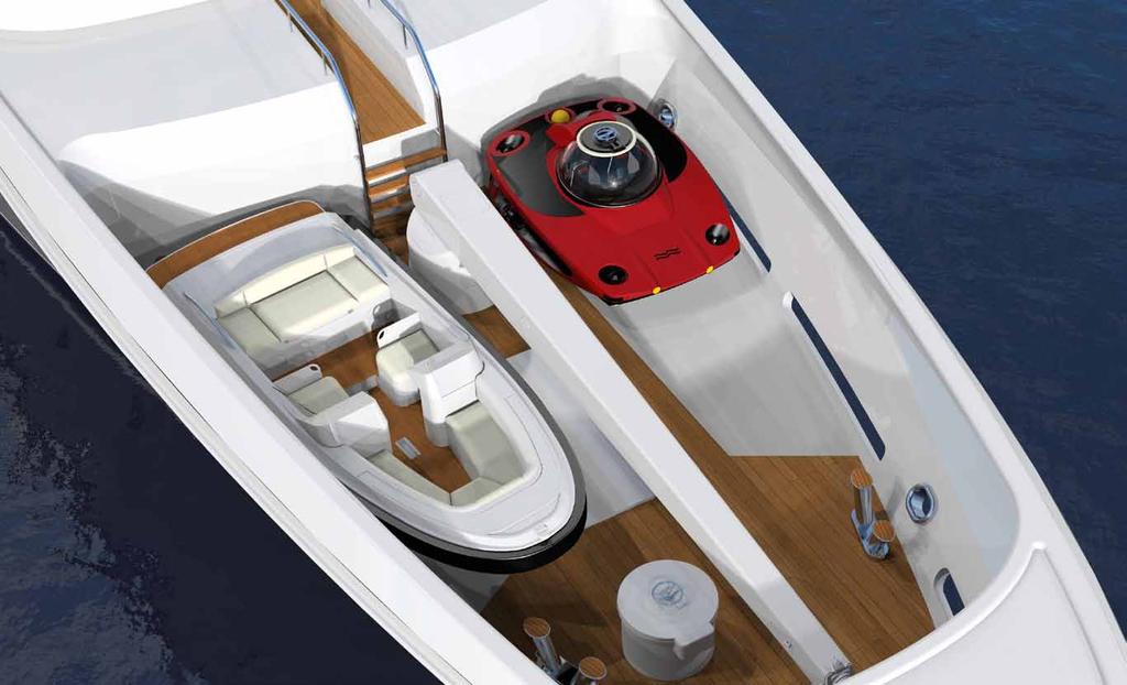 EXPLORE FROM YOUR YACHT Our obsession about keeping the weight of the submersible as low as possible makes it