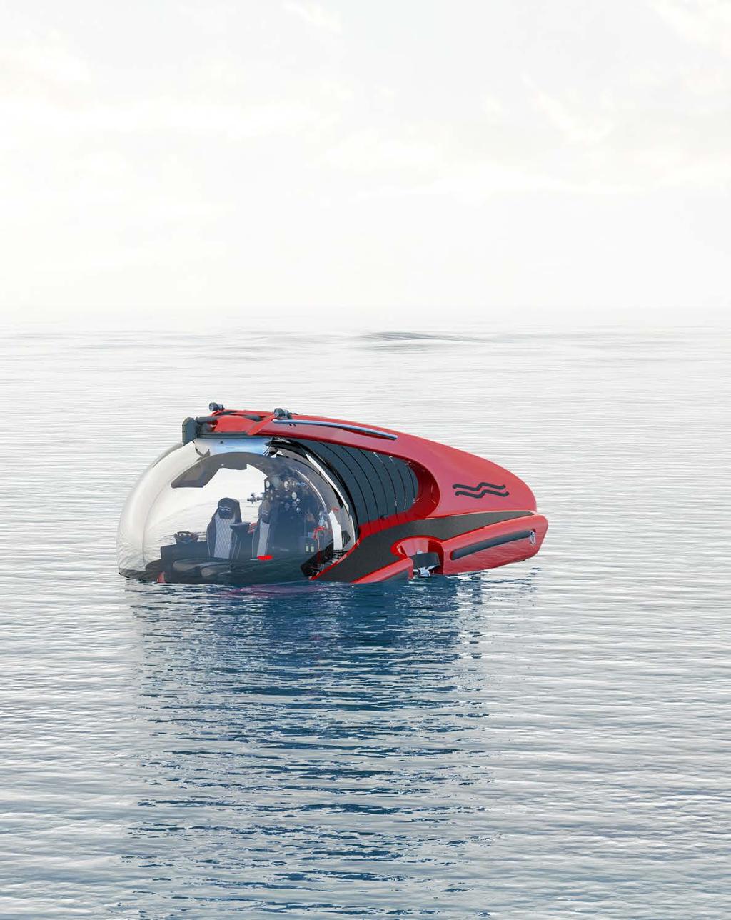 UNCOMPROMISED SURFACE CAPABILITIES The C-Researcher is designed with boat-like handling characteristics, allowing to manoeuvre freely at the surface and even move laterally.