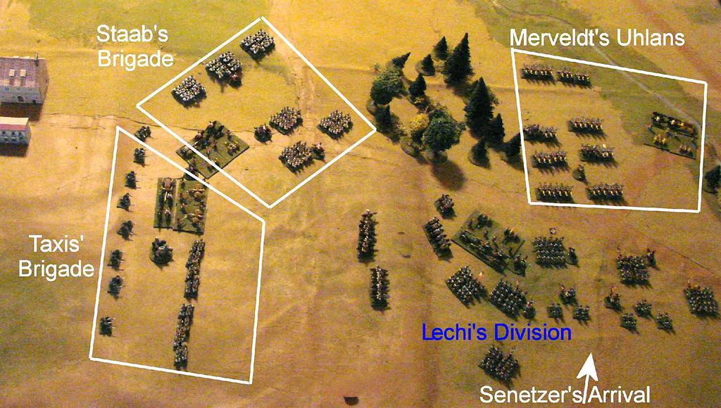 When Lechi's column arrives in about an hour (with Cerchiara's even farther behind), it will find little left of Ambrosio's force, and be facing four brigades that have had