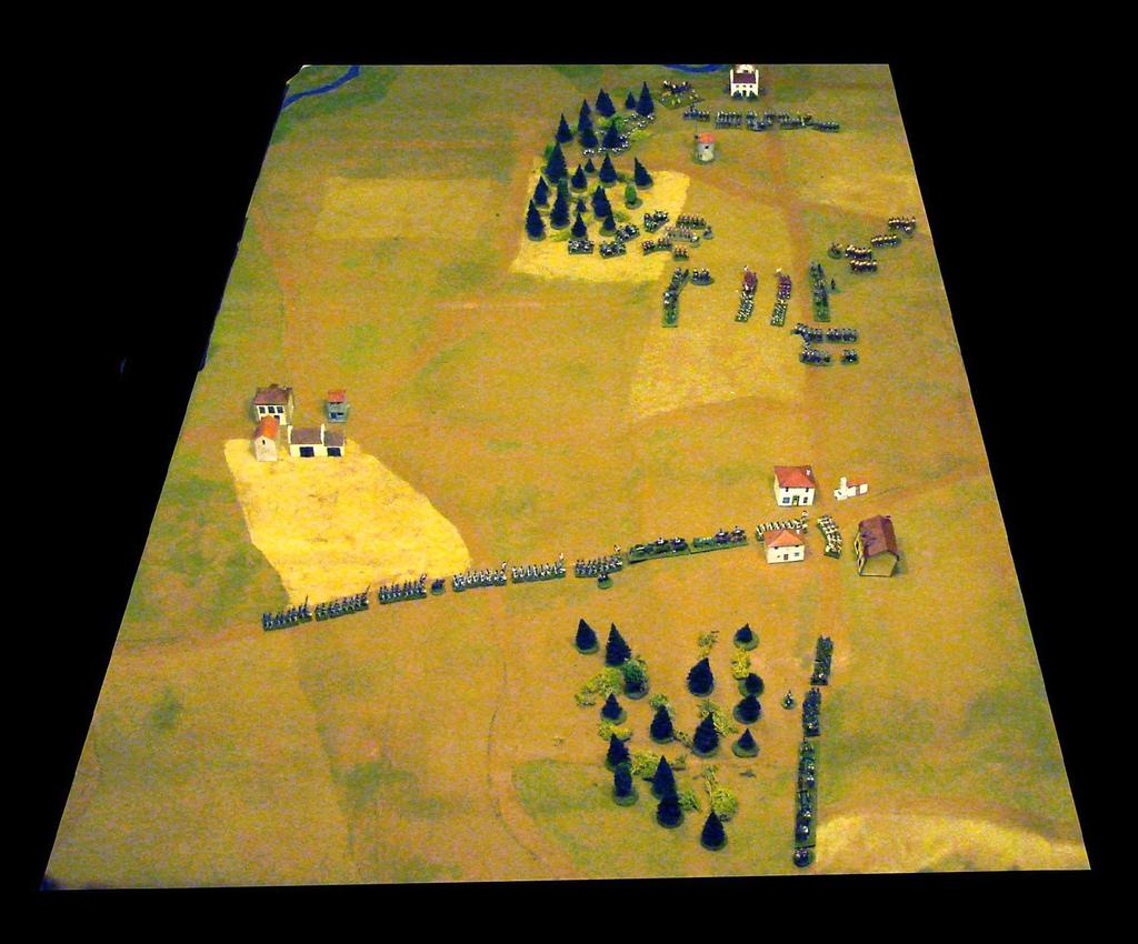 Lechi's column heads east toward Novi di Modena. Meanwhile, on the eastern table, Merveldt's uhlans had advanced across the plateau.