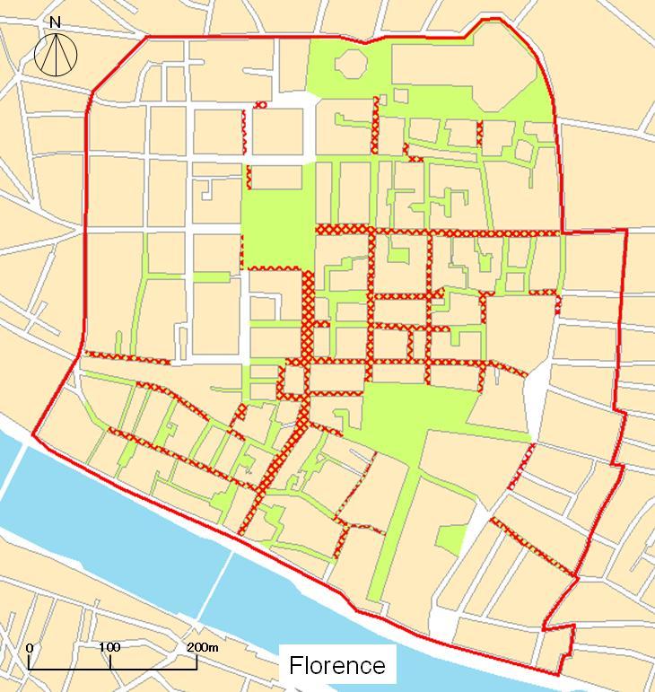But in Kyoto, only 48 of the 139 roads (35%) accommodate pedestrian zone, which is mainly located on streets with markets and has a similar route as commercial streets.