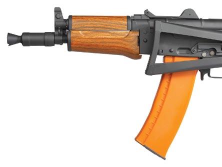 Brand: Kalashnikov Model: AKM Type: AEG Weight: 3,510 g Velocity: 105 m/s (0.