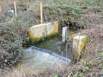 the woody debris dams have been removed. Weirs and man-made obstructions Many chalk streams have had weirs and other artificial structures installed in the channel.