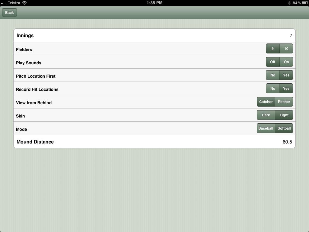 Figure 6 Game Setting Options 6 Now you can press DONE 7 You will be taken back to the list of games in game manager.