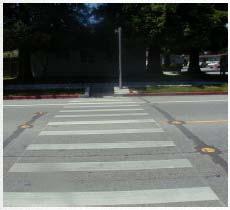 8.5.3.1 Flashing signals Pedestrian safety is maximized when drivers are aware of the crosswalk location and know when a pedestrian is attempting to cross.