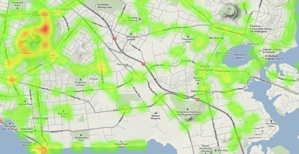 Maungakiekie-Tamaki area Route Rating Average rating for this area (Random sample, n=11) Top 3