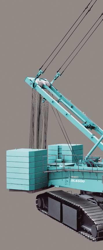 Together with the remarkable lifting capacity of these machines, their innovative design that makes disassembly and transport so quick and easy has already shown the world how far KOBELCO has moved
