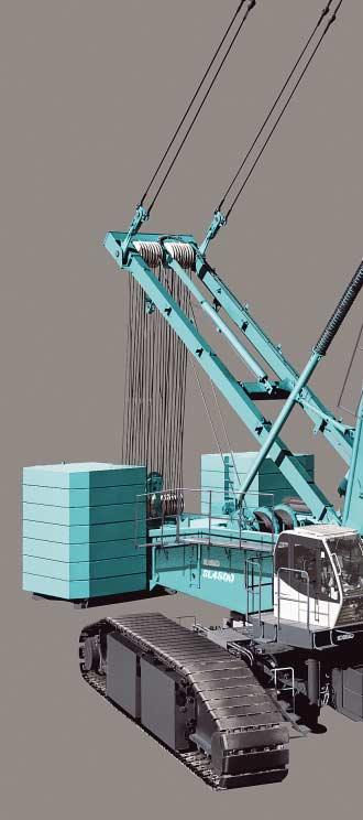 A new design combines strength with reduced weight for crane components such as swing frame, crawler frame, and lattice boom.