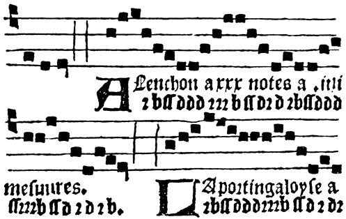 manuscript; the lower dance is Alenchon.