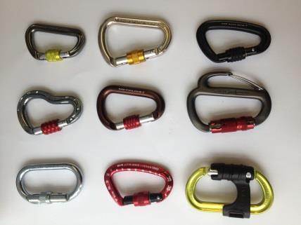 Photo 57 Use of a third crab allows for extra control but locks off effectively A common set up more familiar to climbers is shown in Photo 56 as it uses a standard belay device and if used correctly