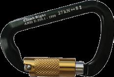 Aluminum Carabiners Big D Carabiner Triple locking aluminum Tensile Strength: 6,069lbs WLL: