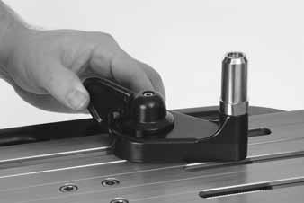 The Locking Lever should be tightened enough to prevent clamp base slippage on the turntable, when the desired tension is placed on the string.