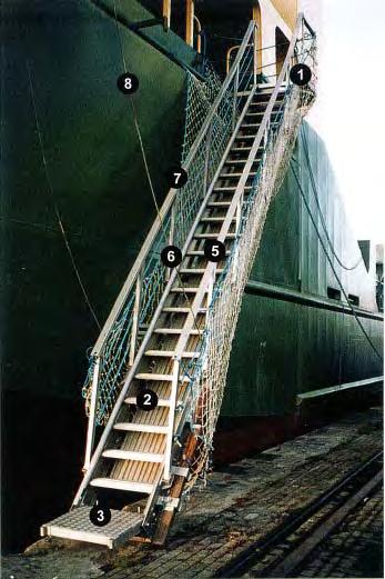 9. Access to the ship -Accommodation ladder Every ship needs means of getting people on board safely.