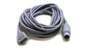 Passport 17m ESIS Cables 3/5 Lead ESIS ECG Cable, 12 pin 0010-30-42723 ECG Cable: 3/5 Lead, Adult/Pediatric, 12