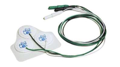 ECG ECG Radio Opaque Neonate Electrodes 0681-00-0098-01 Radio Opaque, Neonatal Pre-wired, 3 Lead ECG Electrodes, AAMI, 18" (45.