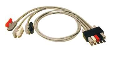 ECG 3 Lead Mobility ECG Pinch Clip Lead Wires - 36" 0012-00-1514-06 ECG Mobility Lead Wires, 3 Lead, Pinch, 36" (101.