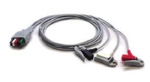 Wires - 24" 0012-00-1262-08 Lead Wires, 3 Lead, Pinch Clip 24" (61.