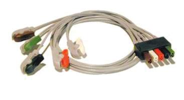 ECG Pinch Lead Wires - 24" 0012-00-1514-02 ECG Mobility Lead Wires, 5 Lead, Pinch, 24" (61.