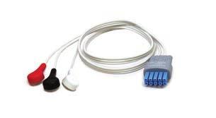 ECG 12 Lead ECG Lead Wires 0012-00-1411-02 Lead Wire Set for 12 Lead ECG Monitoring, AAMI Compatible with Passport 2, Spectrum 12 Lead