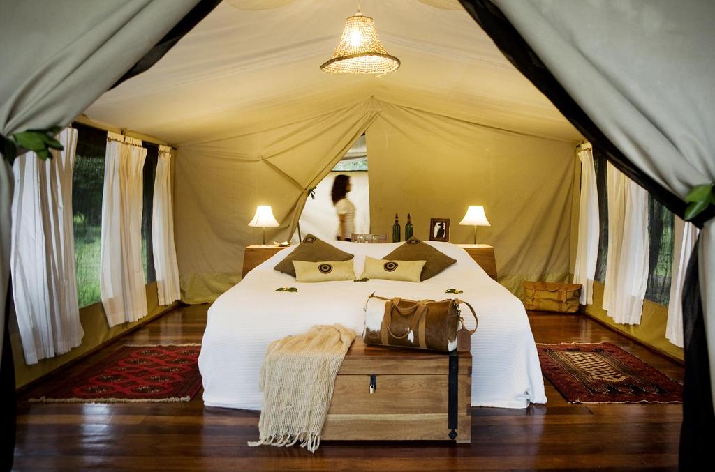 Classy designed luxury safari tents, each