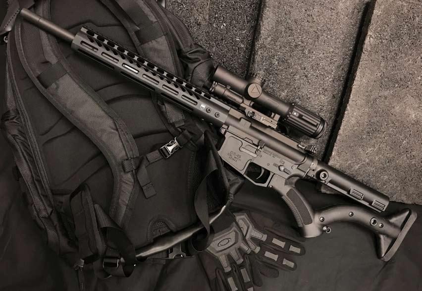 300 BLACKOUT TYPE - (ST) STANDARD (FX) FIXED MAG (FL) FEATURELESS SHOWN IN FDE FLAT DARK EARTH MAGPUL CTR STOCK NITRIDE BARREL CQB COMPENSATOR 10 ROUND