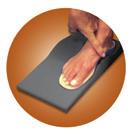 easily molding the orthotic to each arch to achieve total comfort.