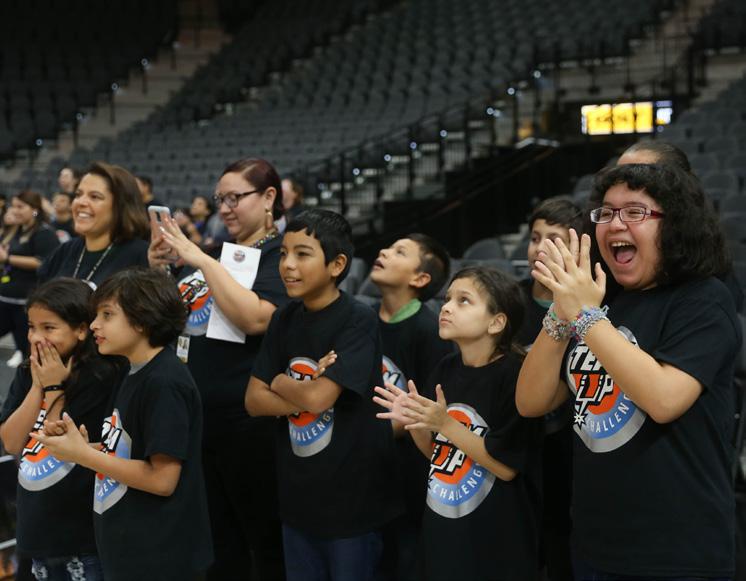 The selected teams attended a kick-off ceremony with the Spurs Coyote and the Silver Dancers at the ATT Center on Nov. 10.