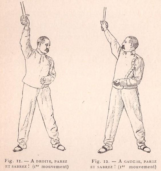 Fig. 11 Right, parry and sabre! (1 st action) Fig.