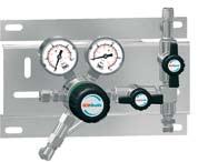 Product Selection Guide Single-stage regulators Pressurized gas enters the regulator from the cylinder connection.