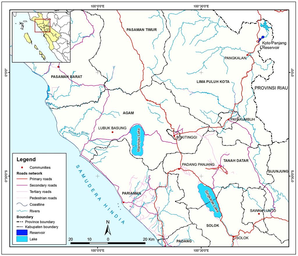 Morphological Characterization of Asang Fish (Osteochilus vittatus, Cyprinidae) in Singkarak Lake, Antokan River and Koto Panjang Reservoir West Sumatra Province, Indonesia above sea level and Koto