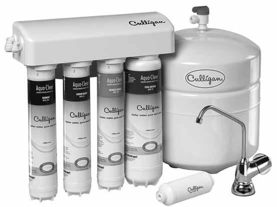 Installation, Operation & Service Instructions with Parts List Culligan Aqua-Cleer Advanced Drinking Water Systems Models from 2010 Table of Contents Page Specifications.
