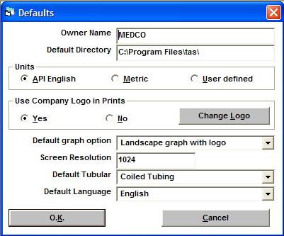 Default Graph Option There are two types of graphs used in TAS, a generic Microsoft chart and a special MEDCO chart.
