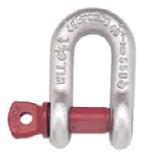 Working Load Limit and grade 6 permanently shown on every shackle. Hot Dip galvanized or Self Colored. Fatigue rated. Shackles 25t and larger are RFID EQUIPPED.
