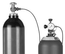 the nitrogen bottle calibrated at a pressure equal or lower than the max working pressure PS marked on the accumulator body.
