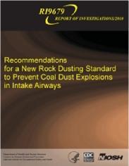 Rock dusting requirements: 2010 NIOSH recommendations Recommendation for new standard driven by changes since original 1920s surveys: Larger mine geometries Finer-sized coal dust particles due to