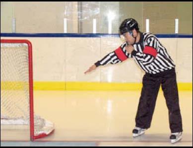 Puck in the Net Rule 906 A single point directed at the goal in which the puck legally entered.