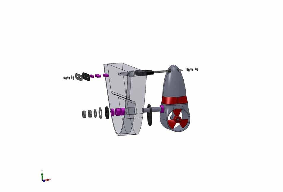 6. MOUNTING YACHT THRUSTER COMPACT Installation of the Yacht Thruster Compact is almost identical to that of the Yacht Thruster Simplex.