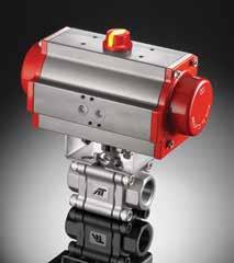 Pneumatic Spring Return Automated Ball Valve Package TH, SW, or BW Ends Marking for Valves MSS SP-25, MSS SP-110, ISO 5209 VALVE A B C D E VALVE Cv 1/4" 7.95 3.43 0.79 2.65 3.29 7 3/8" 7.95 3.43 0.79 2.65 3.29 8 1/2" 7.
