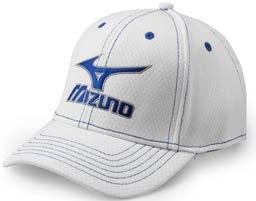 00 G5261TH16 Sold in increments of three only MIZUNO TOUR FITTED CAP Structured Stretch Fitted 100% Nylon STYLE NUMBER: